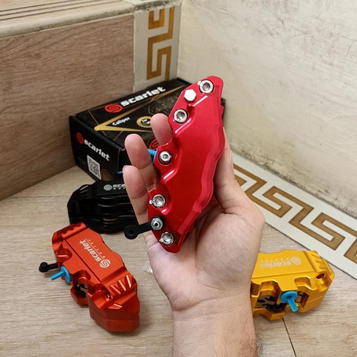 KALIPER CALIPER SCARLET RACING 4 PISTON ORIGINAL UNIVERSAL VESPA DLL