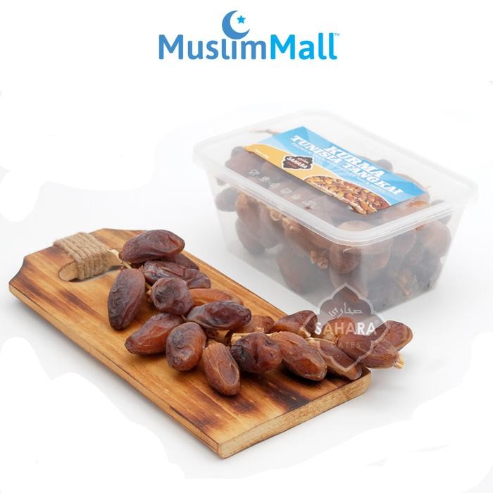 Pilihan- Kurma Tunisia Tangkai 500Gr Sahara Kurma Deglet Nour Original