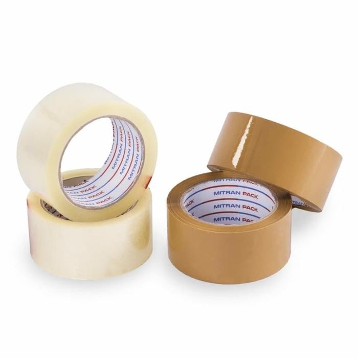 

Lakban Mitran Pack 45Mm Opp Tape Bening & Coklat 1 Dus Isi 72 Pcs