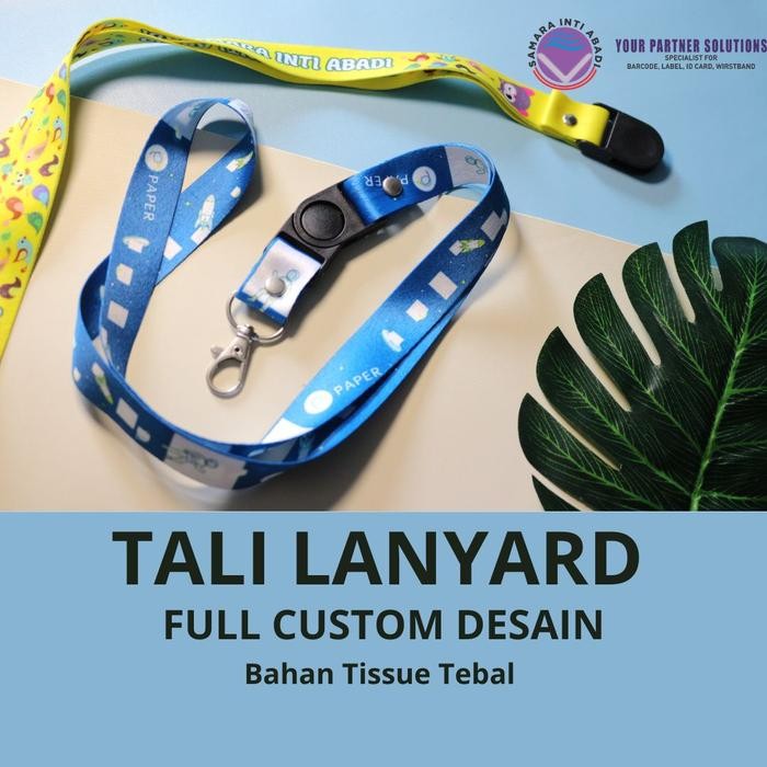 

New Cetak Tali ID Lanyard 2 Sisi Full Printing