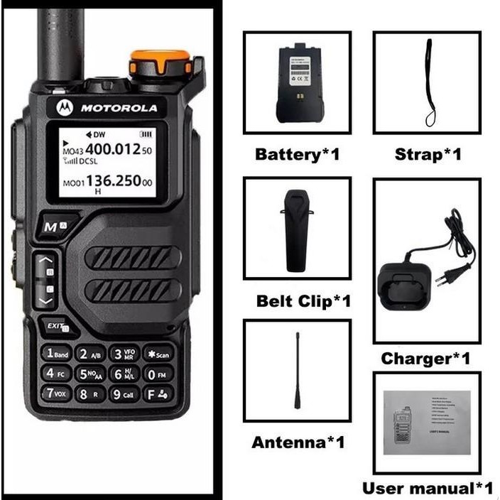 New Handy Talkie Motorola X8 Jarak Jauh Radio HT Motorolla x8 Tahan Air