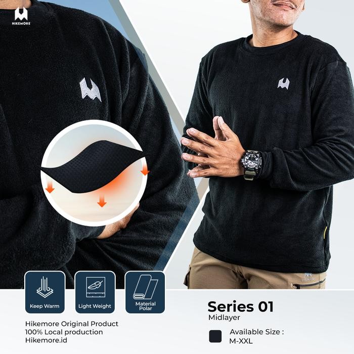 Eiger Sport - Jaket Polar Crewneck Midlayer 01 Outdoor Original