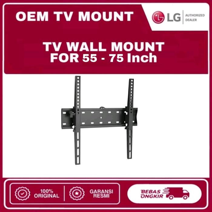 LG Bracket TV Wall Mount 55-75 Inch ORIGINAL Hitam