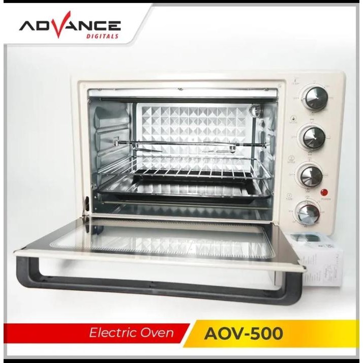 EJ CODAdvance AOV500 Electrik Oven 33L Big Oven Listrik 800W Ayam Bakar 360 rotasi Panggang secara
