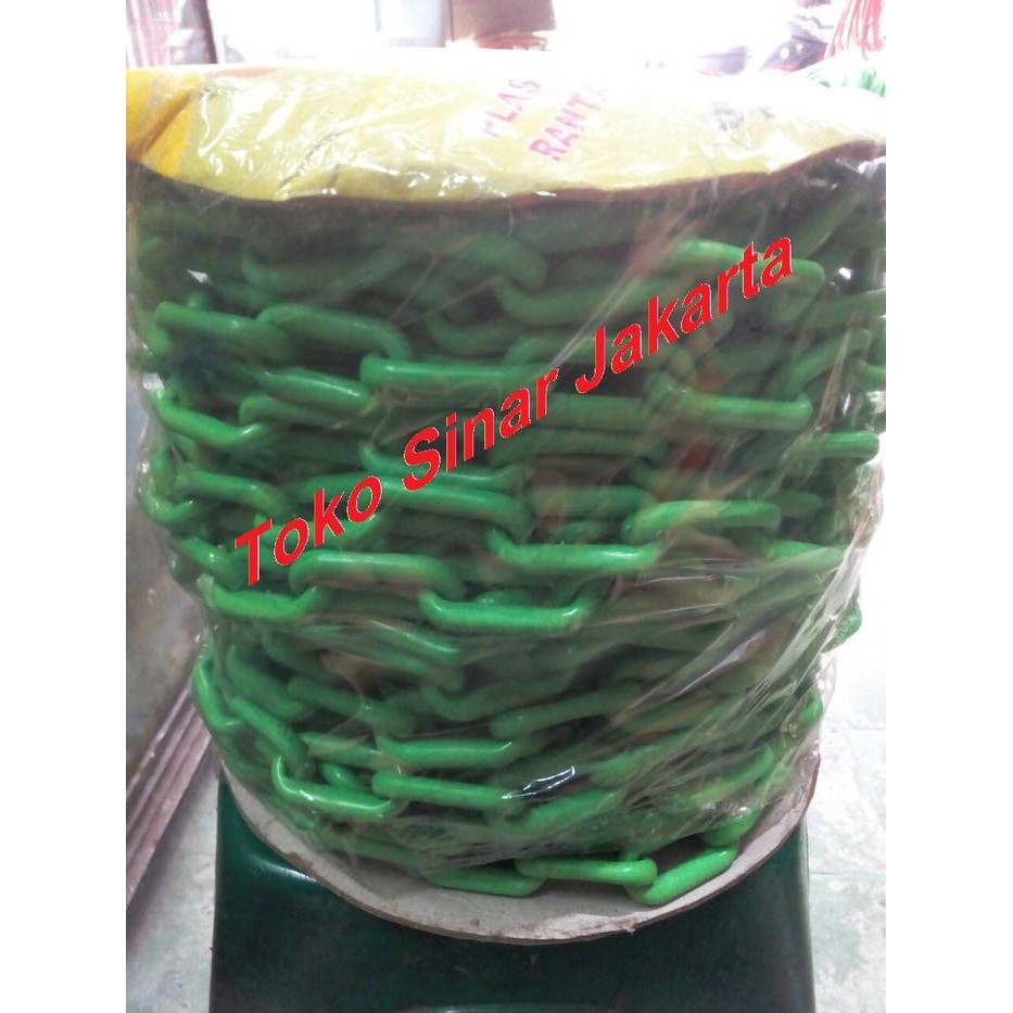 Rantai Plastik 8 mm ( Hijau )
