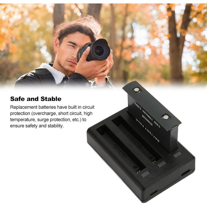 Charger Baterai Insta360 One X2 Fast Charging 3 Slot Battery Insta X2 Dengan Led Indikator Second