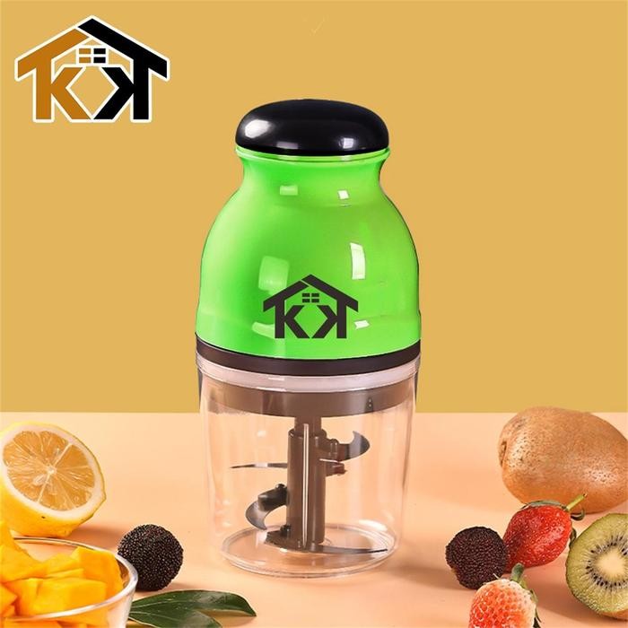Blender Kapsul Portable Mini Penggiling Daging 4 Mata Pisau Stainless Tajam