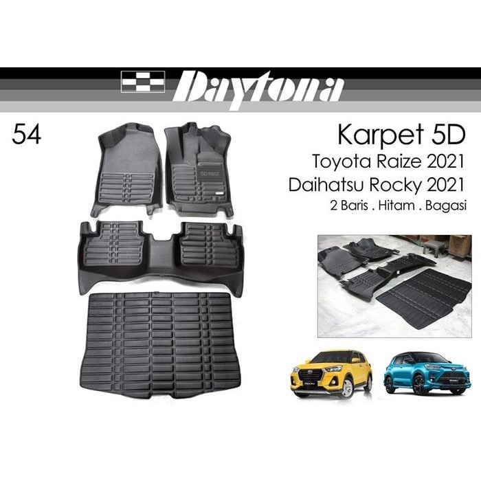 Daytona Karpet 5D Toyota Raize 2021- Full Set