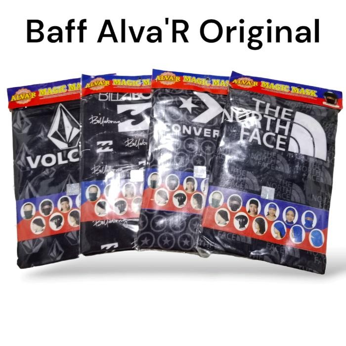 OJ 12 Pasang Baff Masker Motor Multifungsi Bagus Pria Wanita ALVA Motif Original Buff Masker Penutup