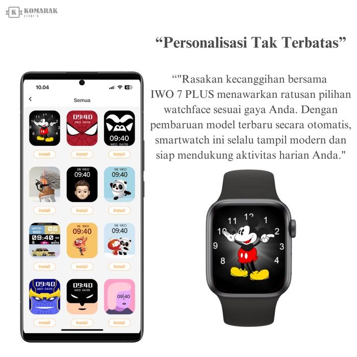 Smartwatch IWO 7 PLUS 1.9 Inches Komarakstore