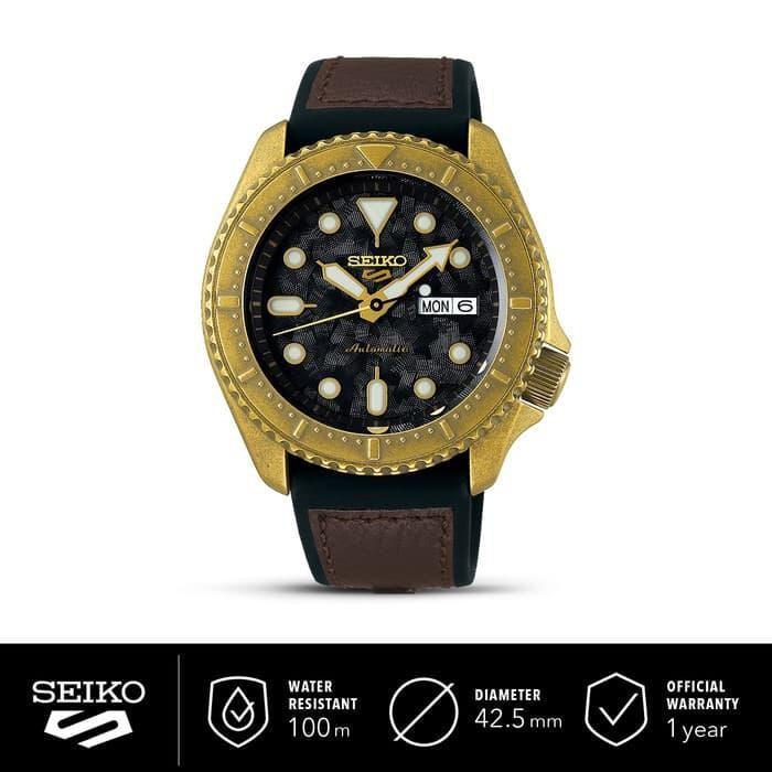 Aerocart Official Store Seiko 5 Sports Automatic Black Dial Srpe80K1