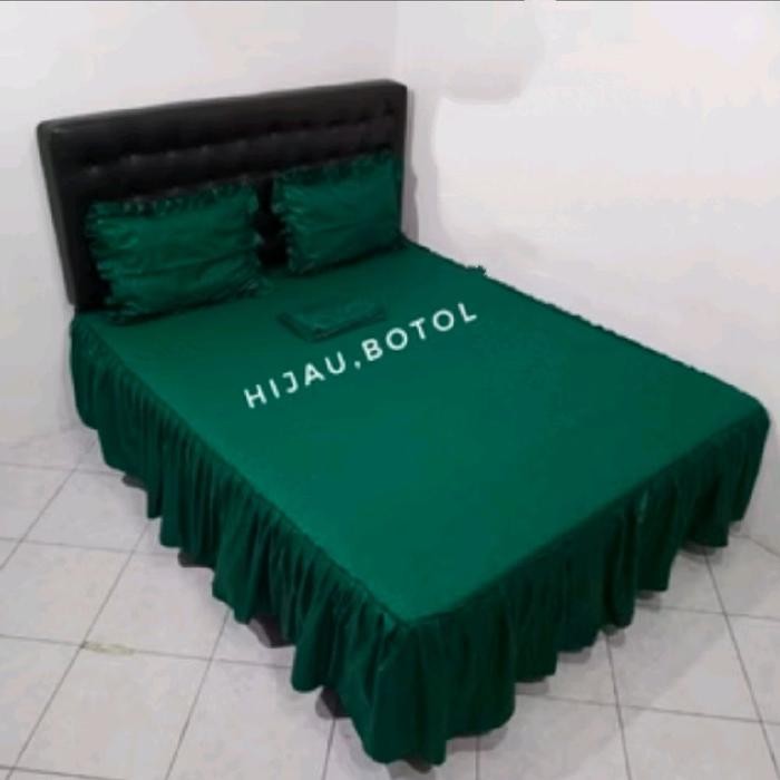 PROMO Sprei Rumbai Sprei Rempel Polos Embos Tinggi 30cm