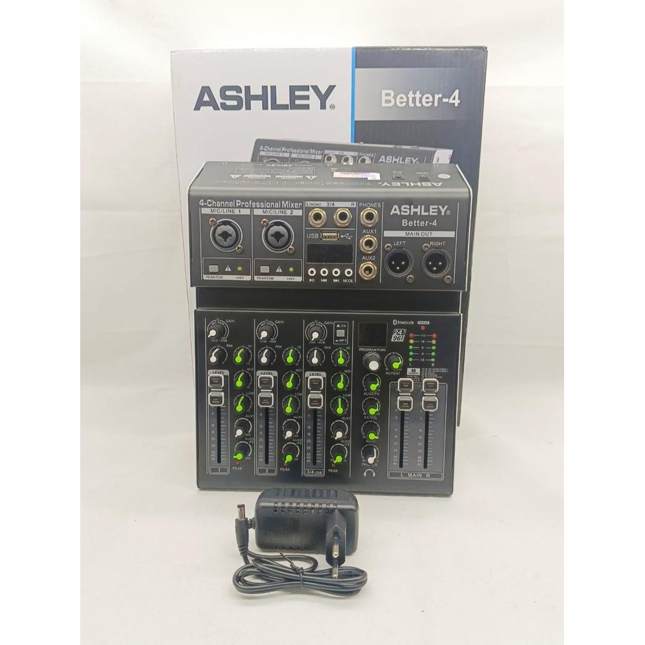 Mixer Ashley Better-4 Mixer Audio Ashley 4 Channel Original Soundcard