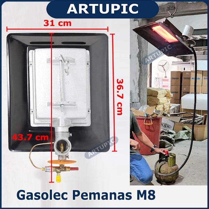 GASOLEC S8 ASLI PEMANAS KANDANG AYAM INFRARED HEATER GASOLEC ASLI BUKAN RIKTE IGM MEDION