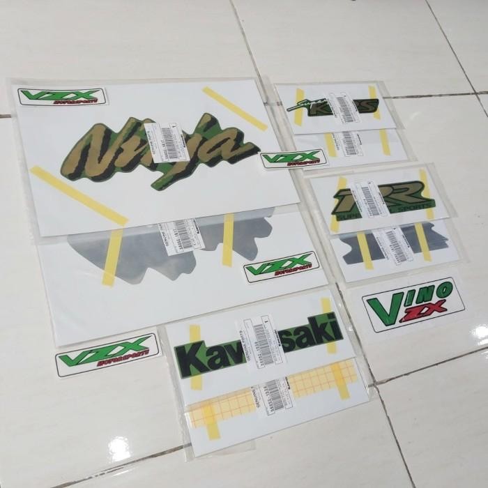 Stiker Striping Decal Ninja Rr 150 Old Cbu Hijau Original Kawasaki