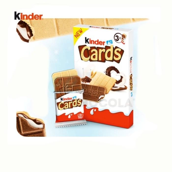 ORIGINAL Cokelat KINDER Cards T3 isi 3 packs asal Eropa Chocolate Coklat Chocolate Coklat
