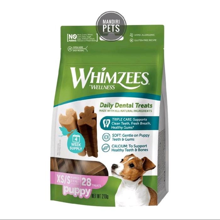 Whimzees Puppy Dental Chew Dog Treats - Snack Makanan Anjing