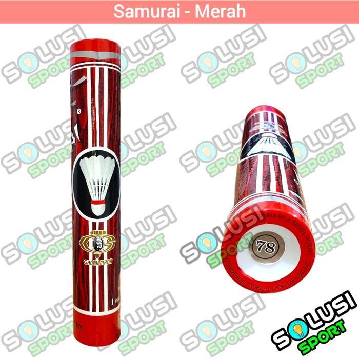 Shuttlecock Badminton SAMURAI MERAH Kock Kok Bulutangkis Original