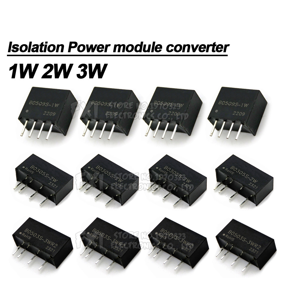 IMPORT 1PCS/LOT B0505S 1W 2W 3W B0303S B1205S B2405S B1212S A1212 regulated power supply module