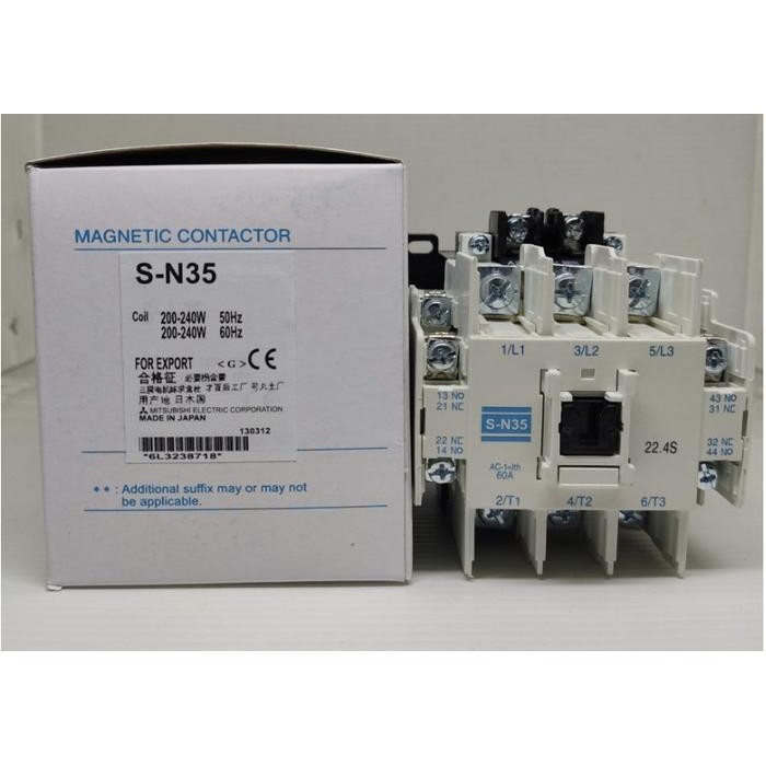 Unik Contactor Mitsubishi Sn35 Sn35 Sn 35 Sn35 220V Terlariss 