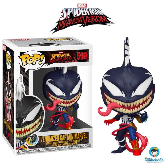 Funko POP Marvel Spider-Man Maximum Venom - Venomized Captain Marvel