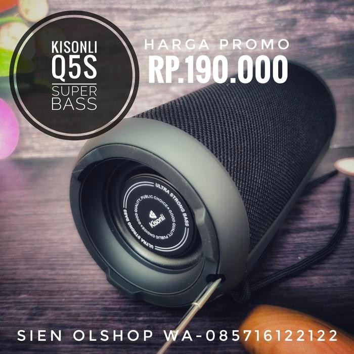 Terlaris SPEAKER BLUETOOTH KISONLI Q5S SUPER NGEBASS SALE
