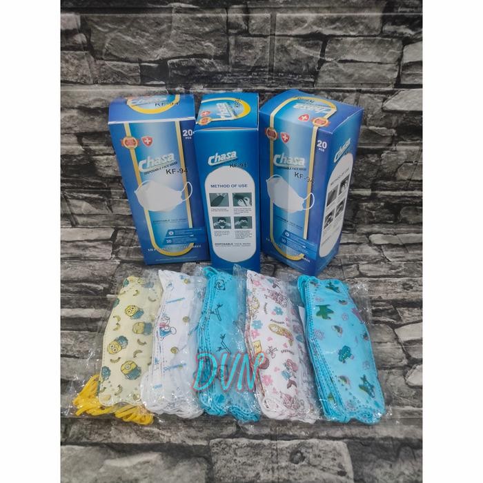 New MASKER ANAK MOTIF KF94 KOREA FACE MASK KIDS KF 94 ANAK MOTIF