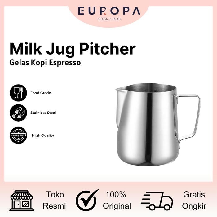 Gelas Milk Jug Kopi Espresso Latte Art ARTISAN LATTE ART MILK JUG Teko Professional Milk Jug Pitcher