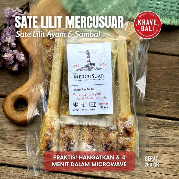 B2B2Lansungkirim- Sate Lilit Ayam Mercusuar & Sambal Khas Bali Asli - Krave Bali