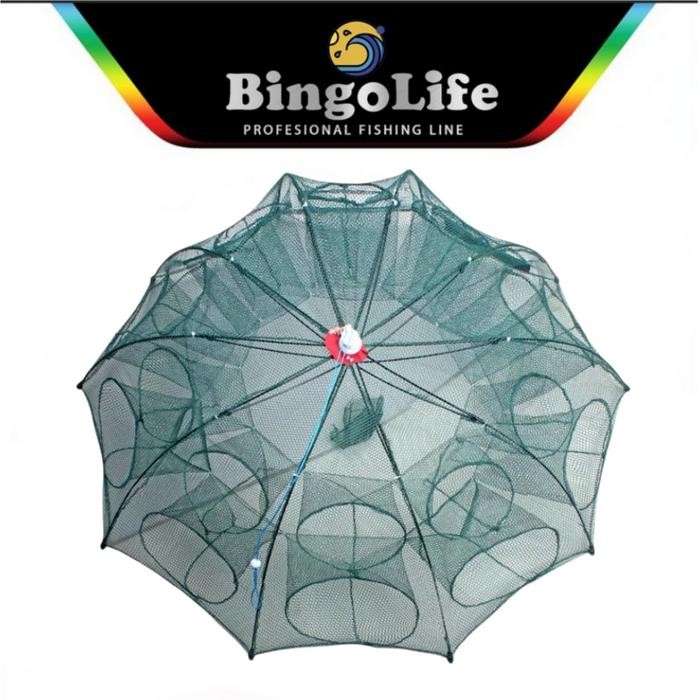 Bubu Payung 6~24 Lubang Termurah Alat Penangkap Ikan Rajungan Udang Bubu Berbentuk Lipat Best Seller