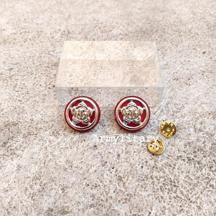 ORIGINAL PIN KERAH BAJU SATPAM PERAK MIROR READY STOCK