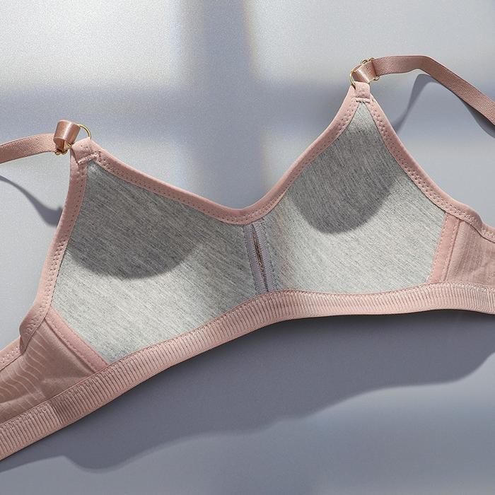 Missoofficial.id BR649 Bra BH Wanita Tanpa Kawat Bahan Halus Pakaian Wanita Fashion Busa Tipis Motif