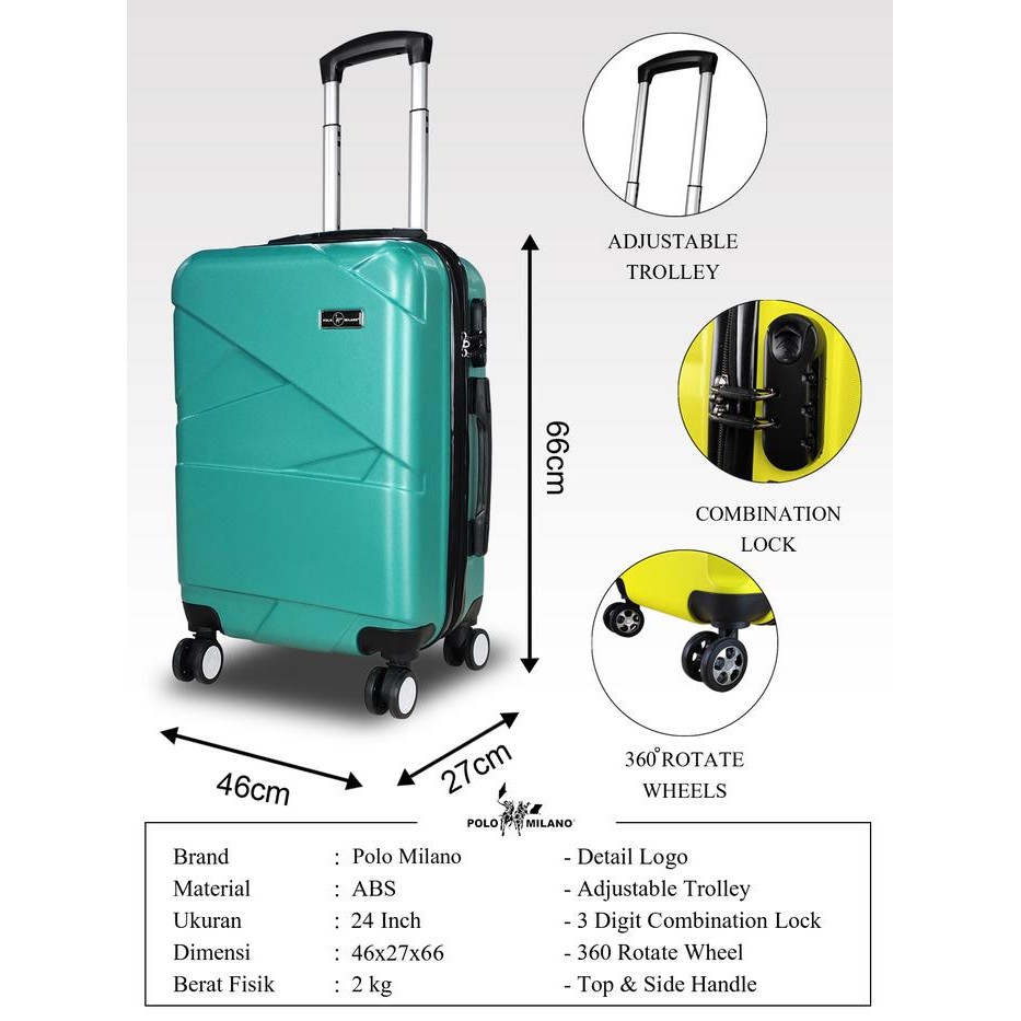 Koper Hardcase Polo Milano 24 Inch 728120 PART