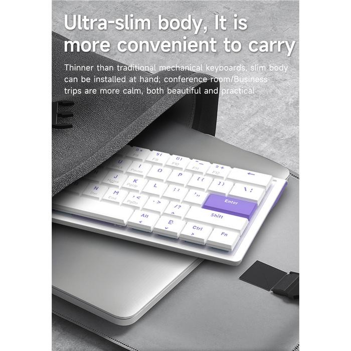 Ajazz X Nacodex NKL61 Wired Low Profile Mechanical Keyboard