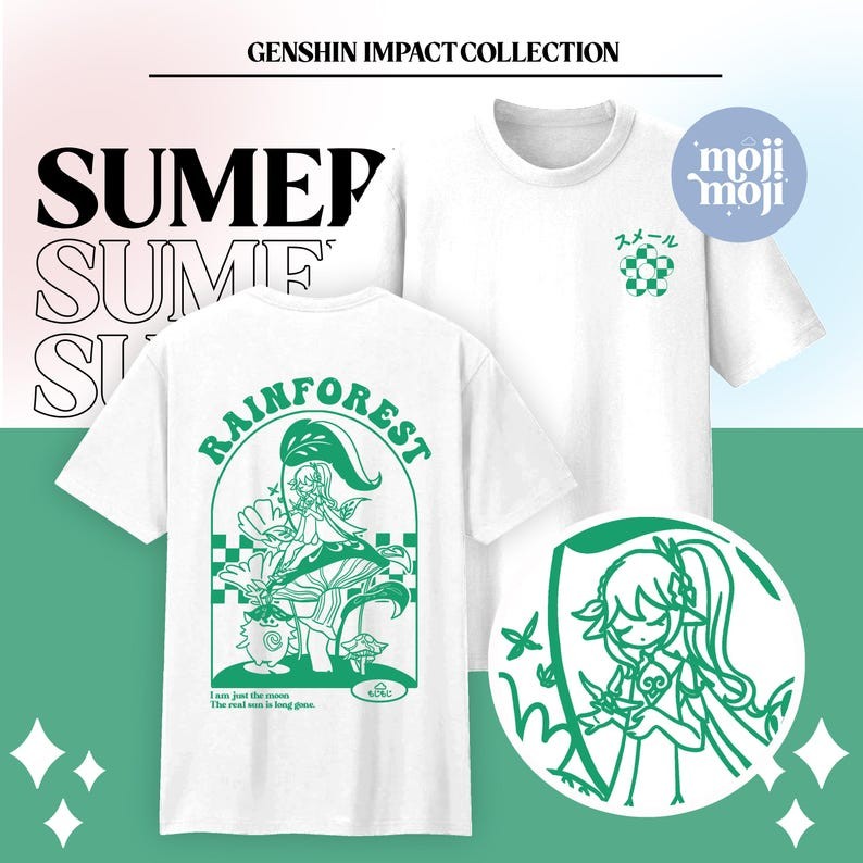 Genshin Impact Sumeru Shirt Genshin Aranara T-Shirt Genshin Merch Sumeru Theme Merch Gamer Shirt