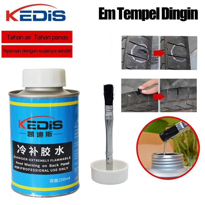 Ready 250 ML Lem Tambal Ban Lem perbaikan ban Lem Ban Hitam Roda Kendaraan - Lem Ban Roda Kendaraan
