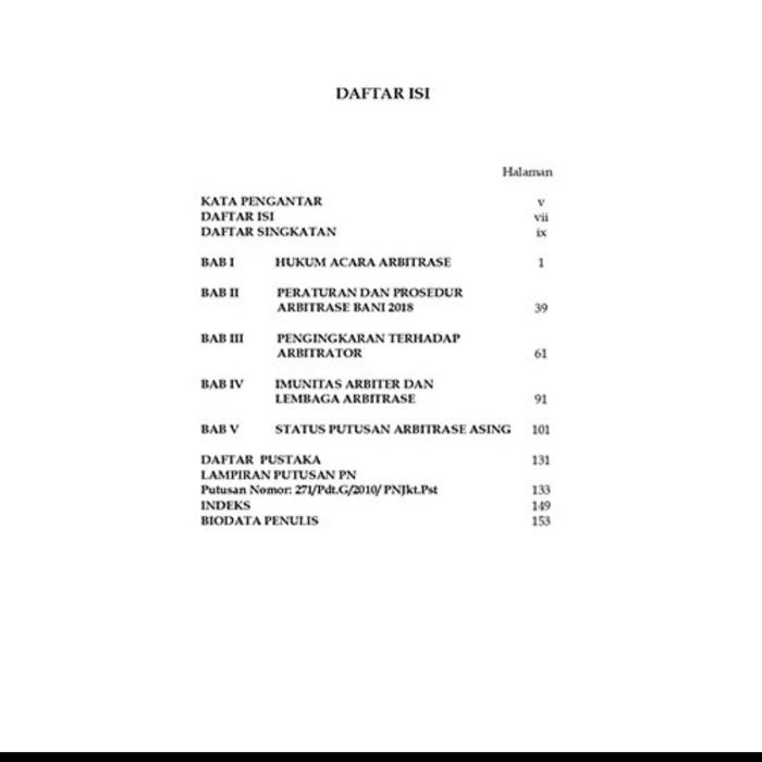 Buku Peraturan Dan Prosedur Arbitrase Original- Huala Adolf