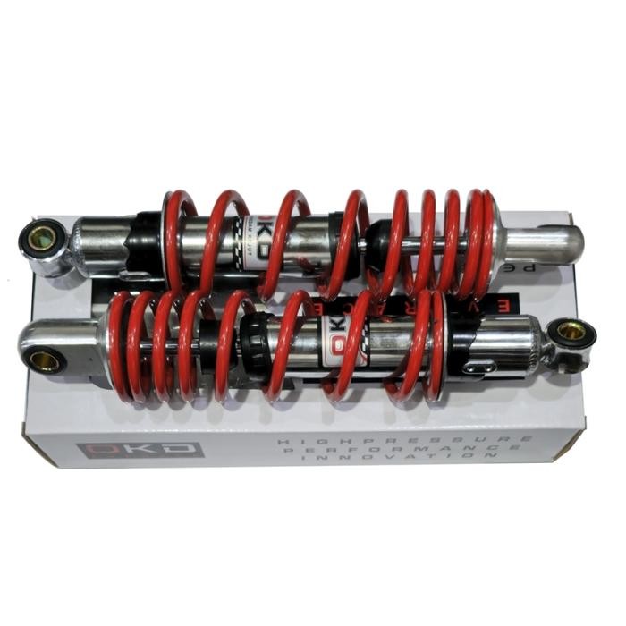 SHOCK BELAKANG 280 MM OKD CHROME MERAH