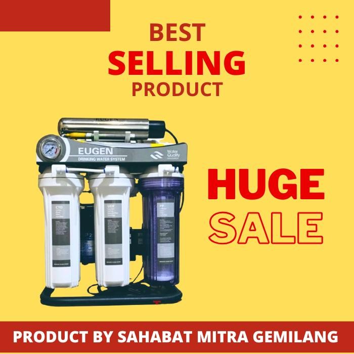 Mesin Ro Reverse Osmosis Eugen 500 Gpd + Uv - 7 Step