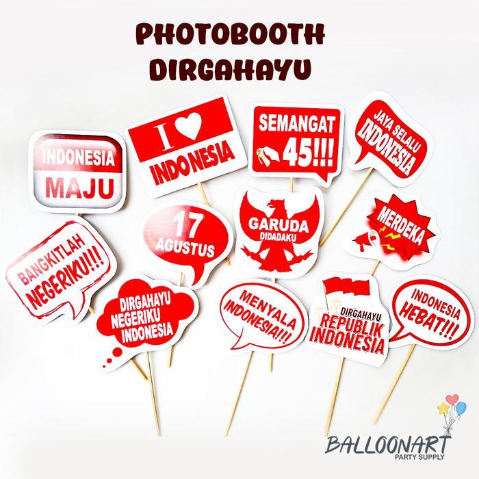 Photobooth Dirgahayu/Hiasan Agustusan/Photobooth Props Kemerdekaan RI