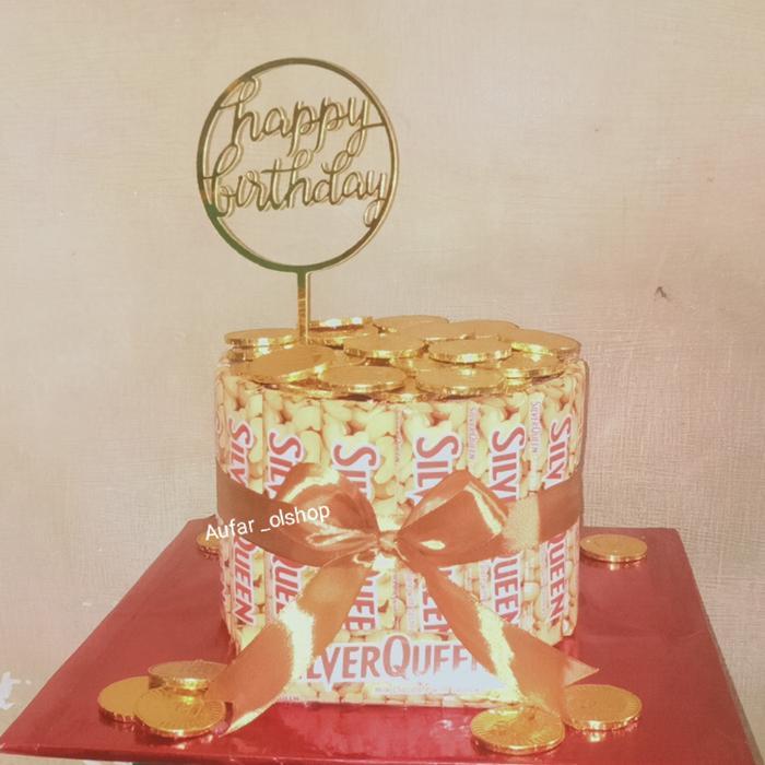 Snack Tower Ulang Tahun dengan Cokelat Batang Susu, Hiasan Menarik untuk Pesta