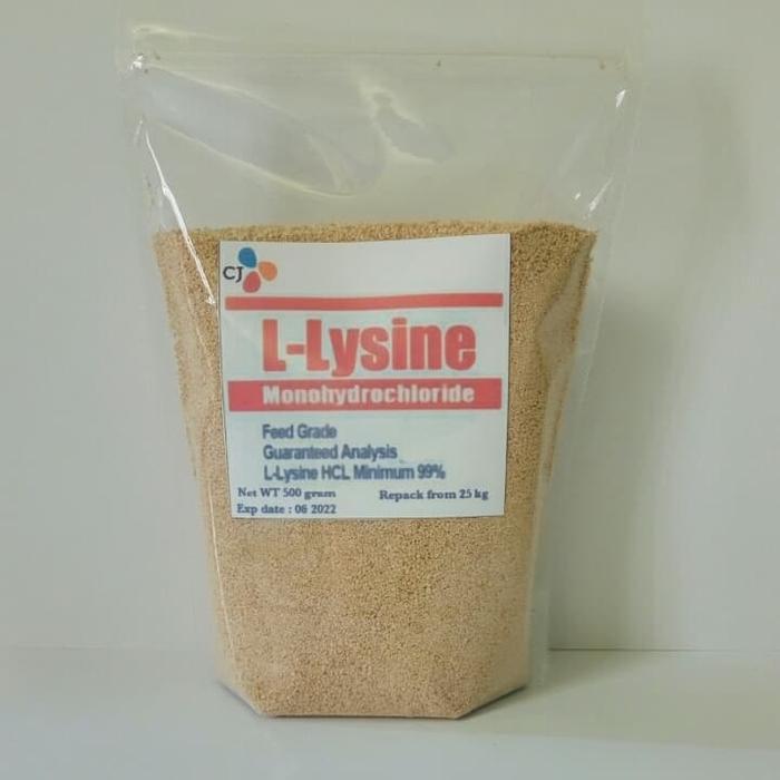 Lysine 500 Gram Asam Amino Hewan L-Lysine Monohydrochloride Terlaris