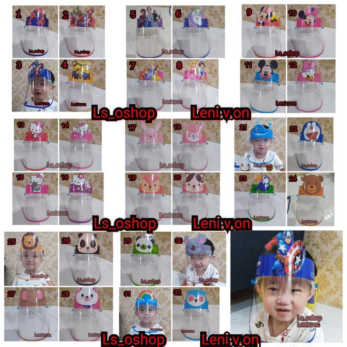NEW KACA MATA FACESHIELD ANAK KARAKTER - IMPORT