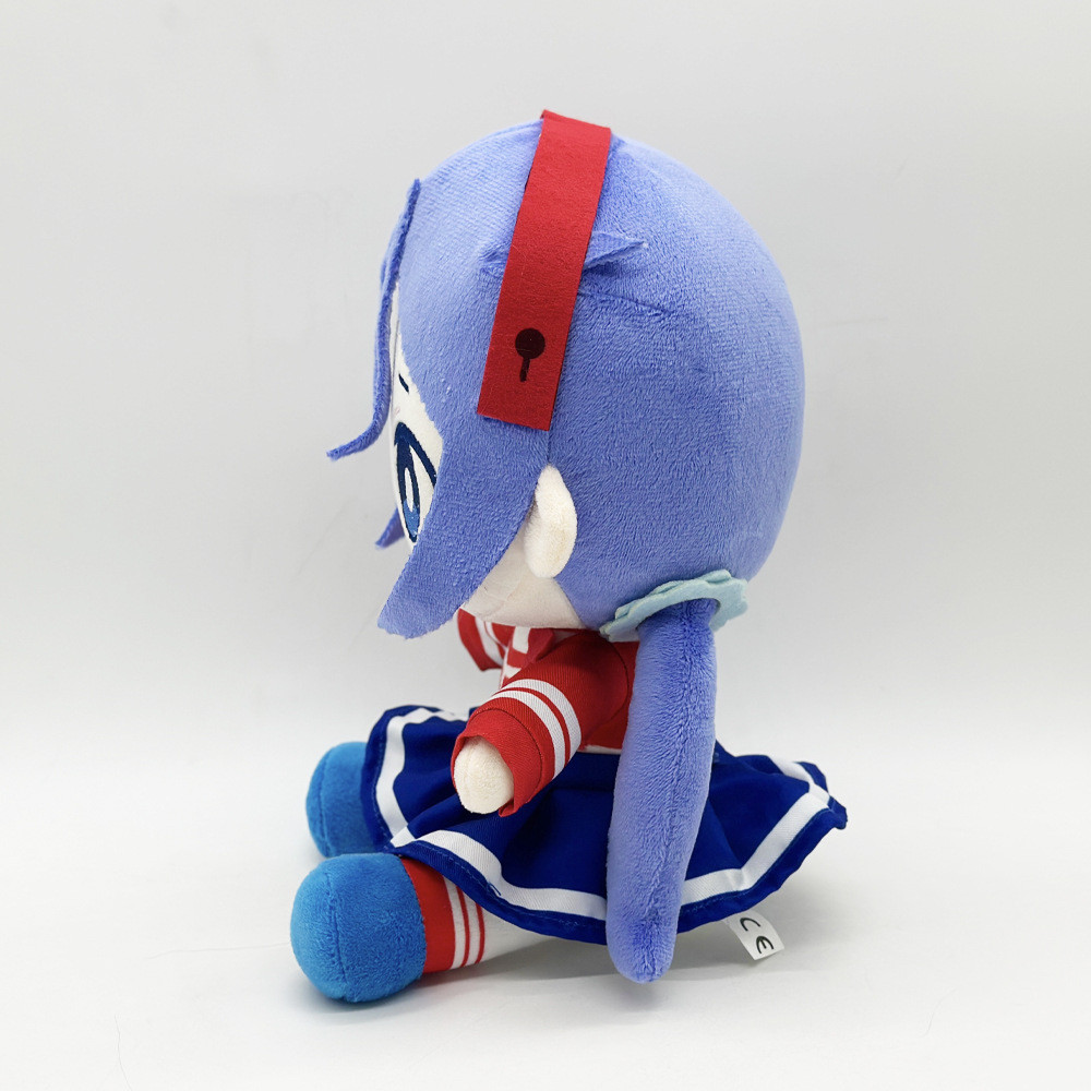 MiSide Mita Plush Toy Game Anime Peripheral Stuffed Girl Doll Sitting Style Fans Friends Collectible