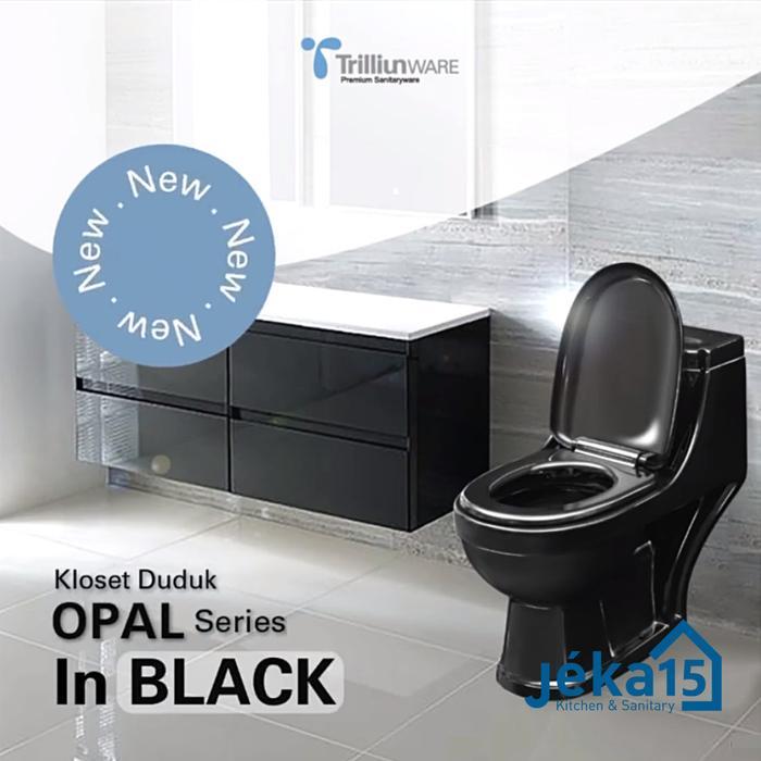 Premium Closet Duduk One Piece Monoblok Closet Duduk Trilliunware Opal Hitam Original