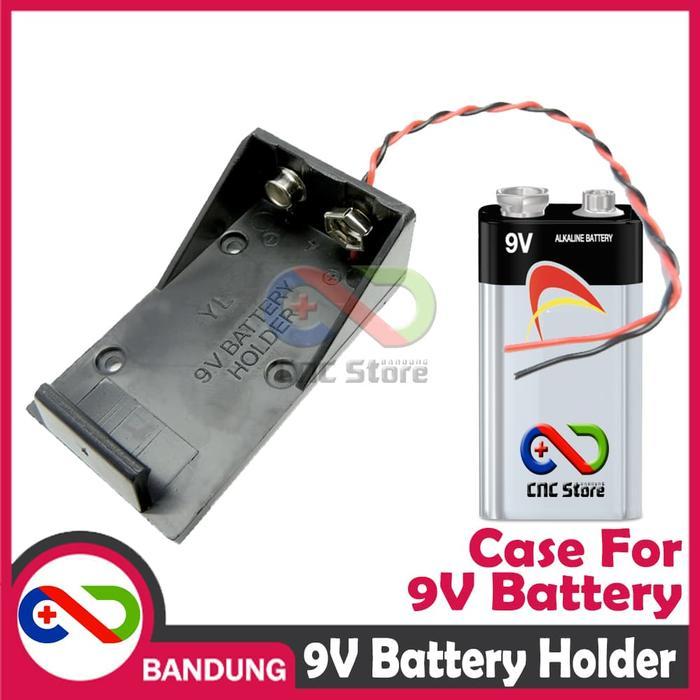 NEW [CNC] TEMPAT CASE BATERAI HOLDER 9V SOCKET BATERAI 9V BATTERY BOX 9V