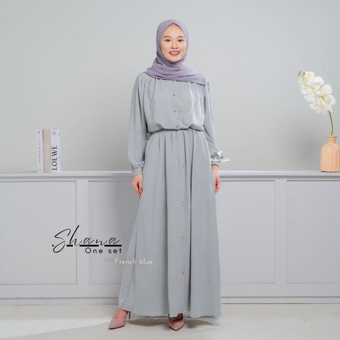 Sukahijab - Blouse Shana Tunik Crinkle Premium Baju Dewasa Wanita Polos Warna Hitam Maroon Navy