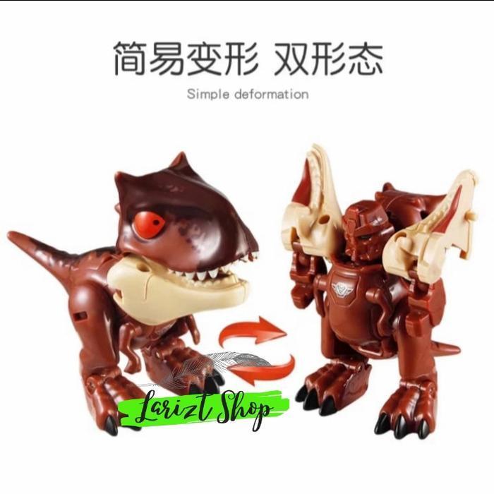 HOT SALE TERBARU DINO SQUAD MINI DEFORMED TRANSFORM ROBOT SNAP BITE DINOSAUR TOYS NON COD