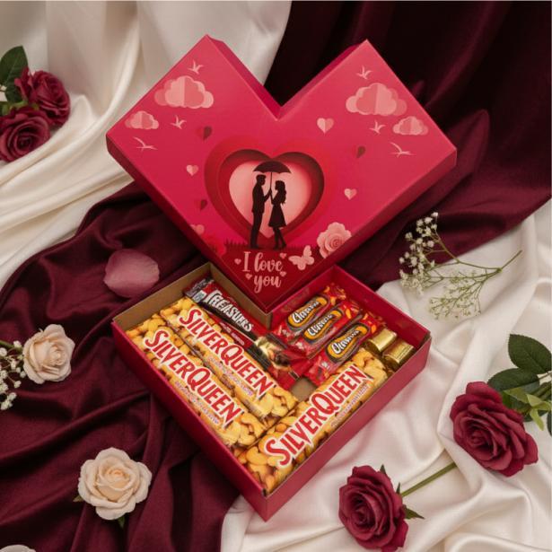 Promo Hampers Love Coklat Silverqueen Chunky Blackthunder Terlaris