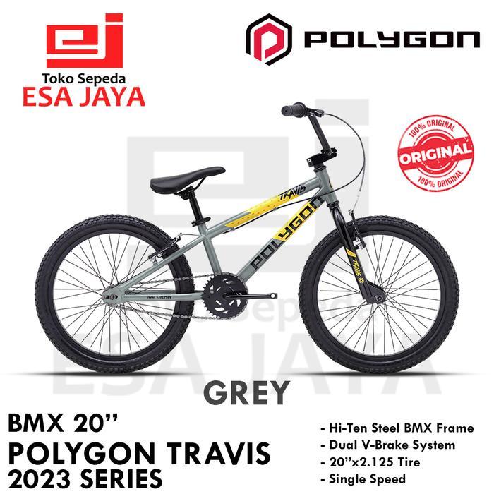 Polygon BMX Travis 20" Sepeda Anak 20 inch Original - GREY